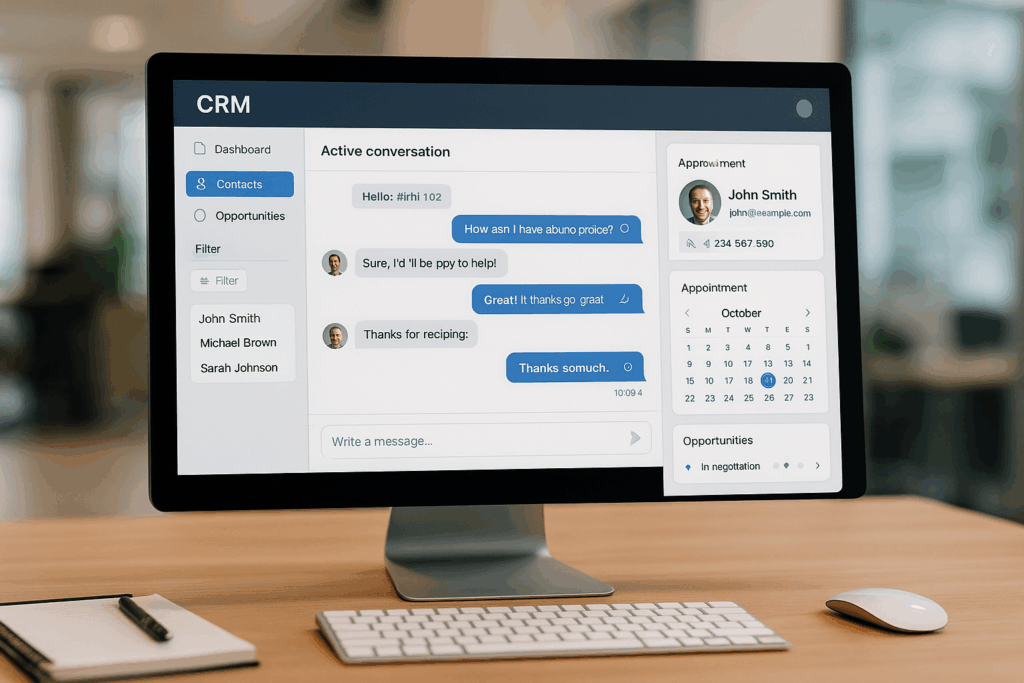 Nueva barra lateral en conversaciones de BritoCRM